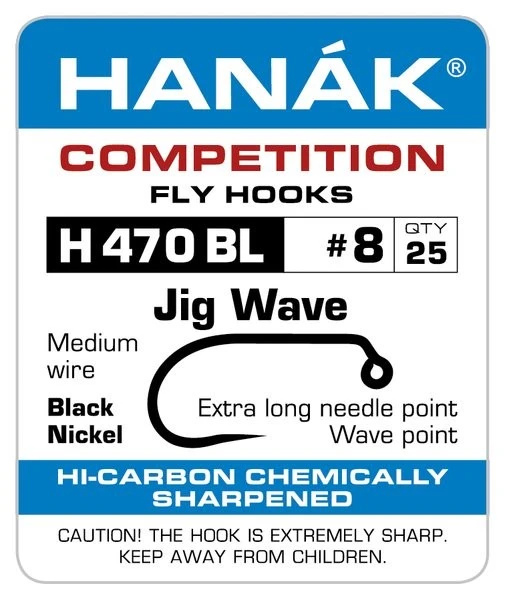Hanak Jig Wave H 470 BL Hooks 25 Pc 4 Hanak Jig Wave H 470 BL Hooks 25 Pc - Afbeelding 2