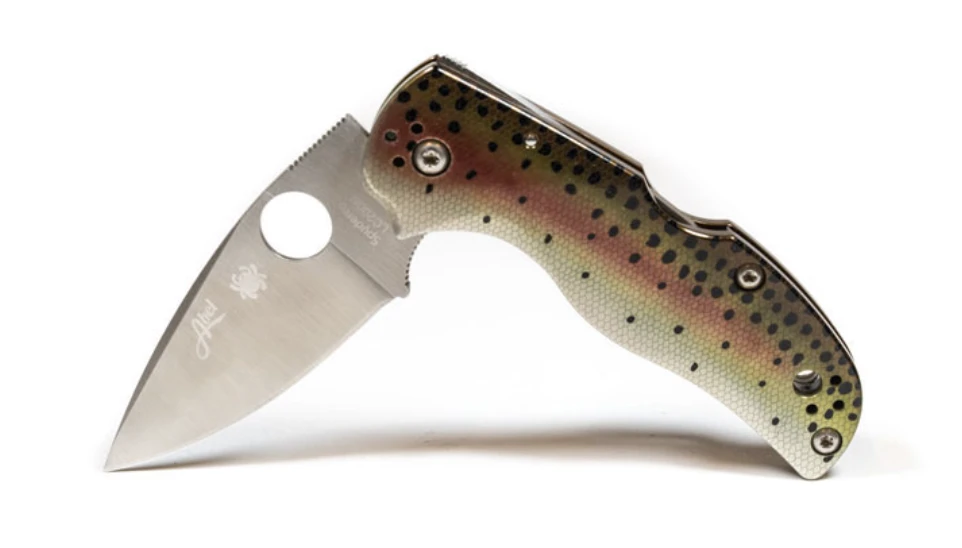 Abel Spyderco Knife Rainbow Trout 4 Abel Spyderco Knife Rainbow Trout - Afbeelding 2