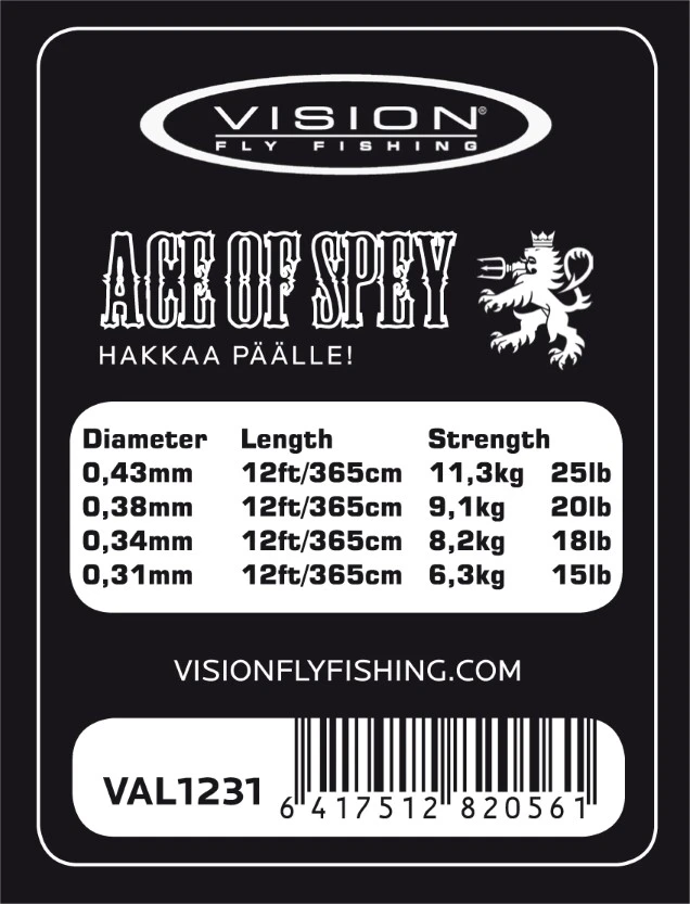 Vision ACE Tapered Leader 15ft - 2 Pieces 4 Vision ACE Tapered Leader 15ft - 2 Pieces - Afbeelding 2