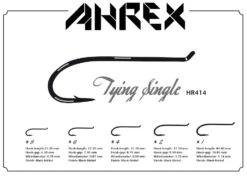 Ahrex HR Tying Single Hooks 9 Ahrex HR Tying Single Hooks -Aanbevolen Winkels Voor Visuitrusting Ahrex HR Tying Single Hooks AHR414 XXX hr414 3