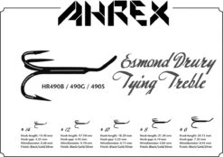 Ahrex HR490S Esmond Drury Tying Treble - Silver Finish -Aanbevolen Winkels Voor Visuitrusting Ahrex HR490S Esmond Drury Tying Treble Silver Finish ahr490S XX hr 490 ed tying treble