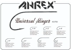 Ahrex XO750 Universal Stinger -Aanbevolen Winkels Voor Visuitrusting Ahrex XO750 Universal Stinger AXO750 XX xo750 1 2