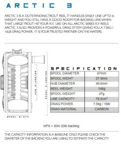 Alfa Arctic Reel Magenta -Aanbevolen Winkels Voor Visuitrusting Alfa Arctic Reel Magenta ALFAARCTMG XXX arctic reel specs 3