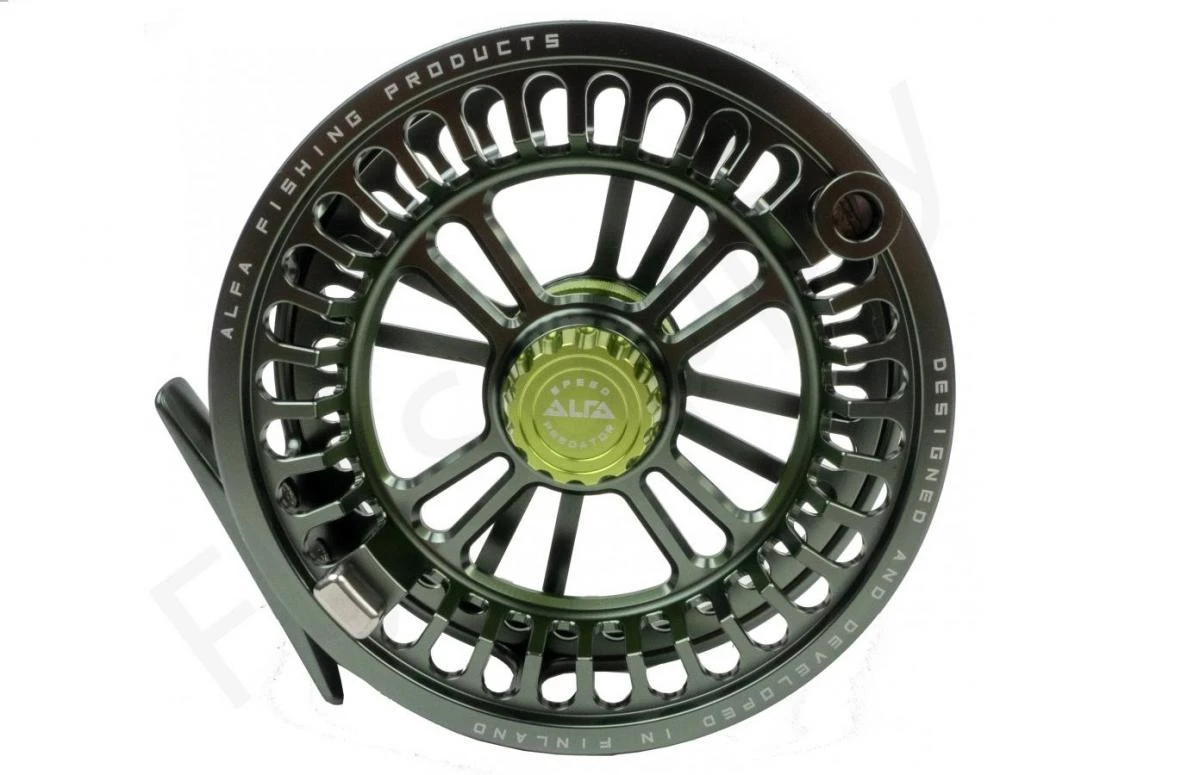 Alfa Arctic Speed Fly Reel Gun Smoke 7 Alfa Arctic Speed Fly Reel Gun Smoke - Afbeelding 5