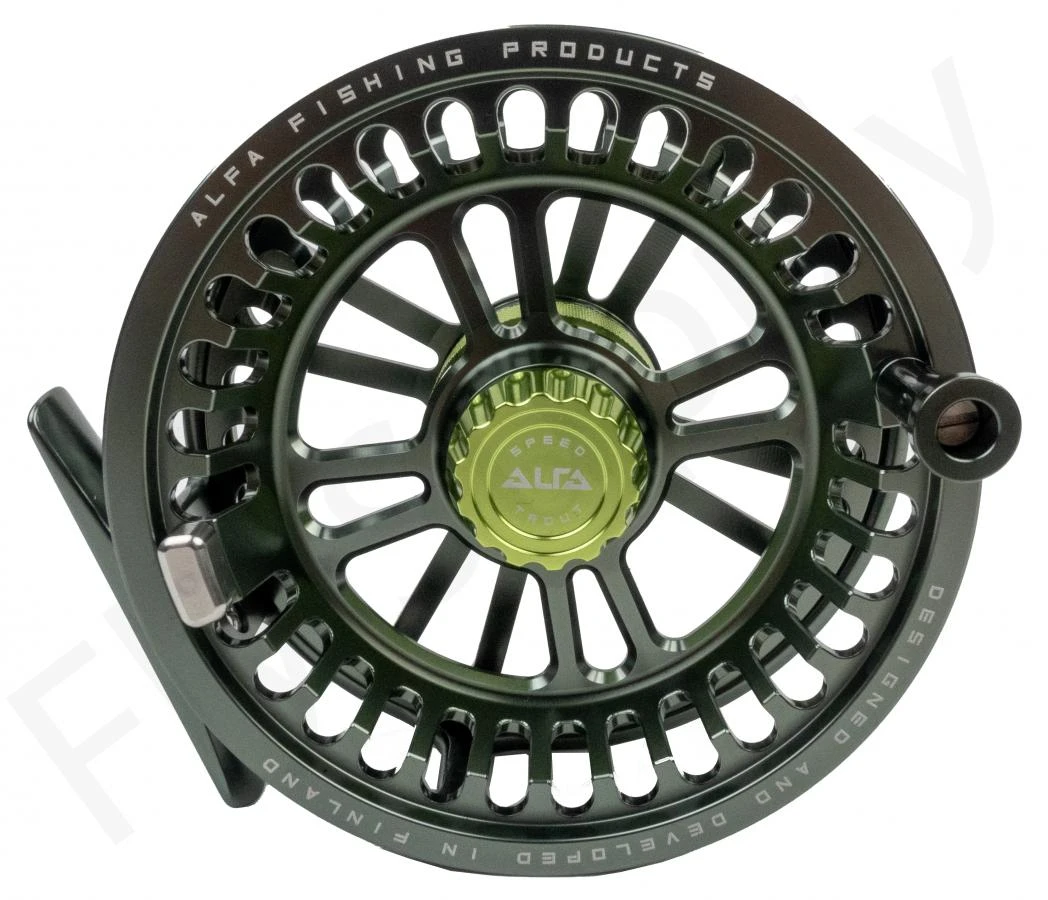 Alfa Arctic Speed Fly Reel Gun Smoke 5 Alfa Arctic Speed Fly Reel Gun Smoke - Afbeelding 3