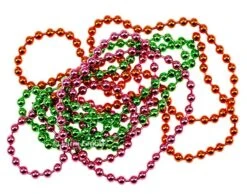 Bead Chain Eyes Metallic