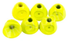 Brass X-Eyed 11mm Coneheads 6pc -Aanbevolen Winkels Voor Visuitrusting Brass X Eyed 11mm Coneheads 6pc BRASSXCONE X fluo yellow
