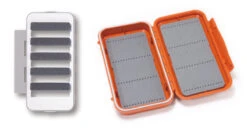 C&F Large Waterproof Fly Case With Slit Foam Burnt Orange Loaded - CFA-3505
