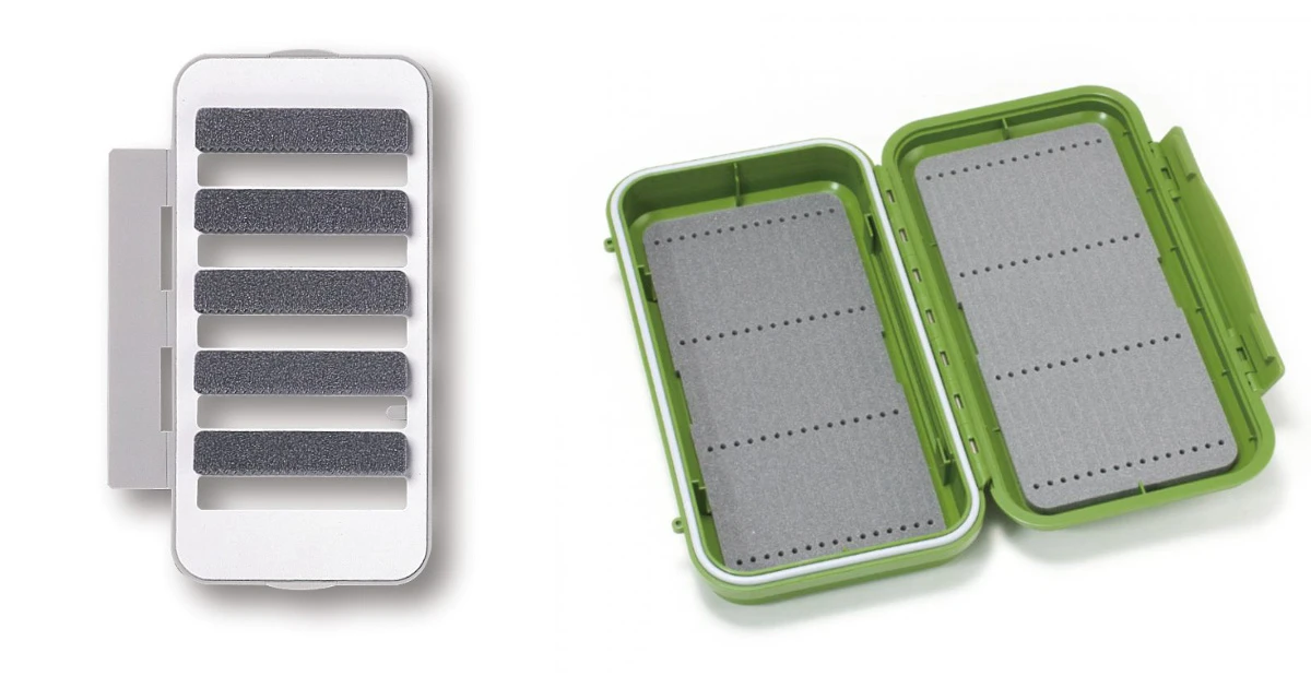 C&F Large Waterproof Fly Case With Slit Foam Olive Loaded - CFA-3505 3 C&F Large Waterproof Fly Case With Slit Foam Olive Loaded - CFA-3505