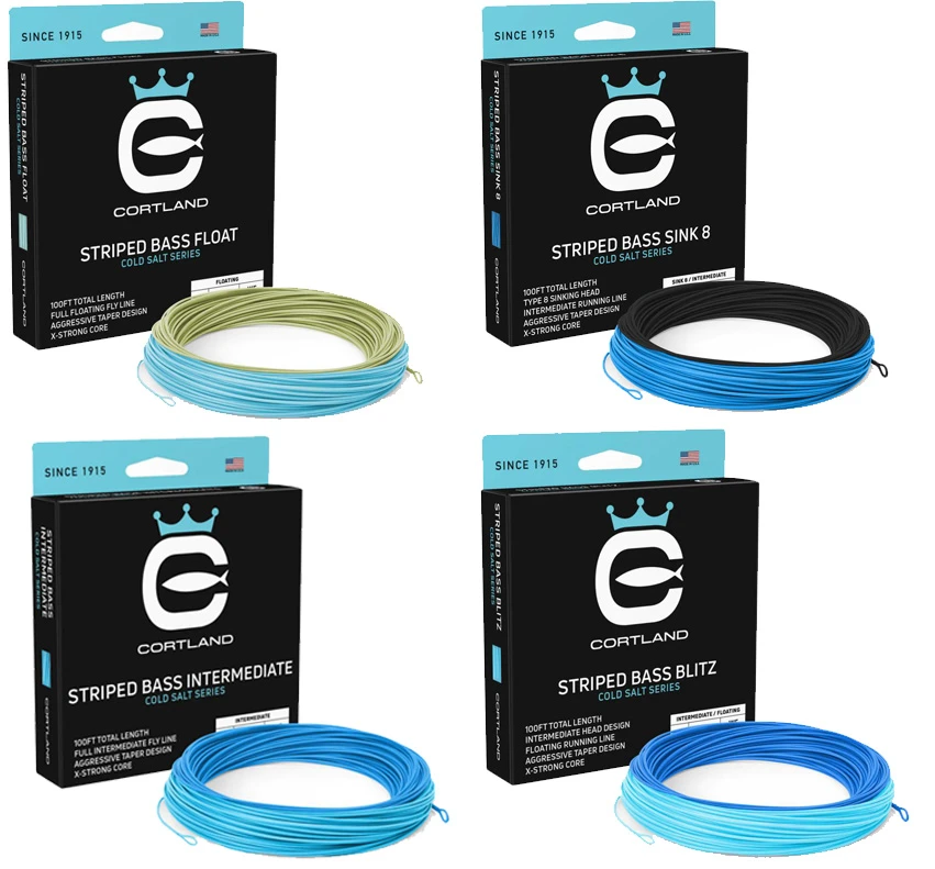 Cortland Cold Salt Striped Bass Fly Line 3 Cortland Cold Salt Striped Bass Fly Line