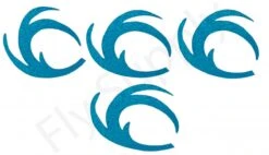 Dragon Tails XL 4pc Original Pacchiarini's -Aanbevolen Winkels Voor Visuitrusting Dragon Tails XL 4pc Original Pacchiarinis FSTYING DTXL X dragon tail blue