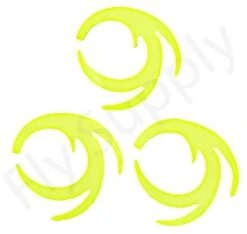 Dragon Tails XXL 3pc Original Pacchiarini's -Aanbevolen Winkels Voor Visuitrusting Dragon Tails XXL 3pc Original Pacchiarinis FSTYING DTXXL X fluo yellow