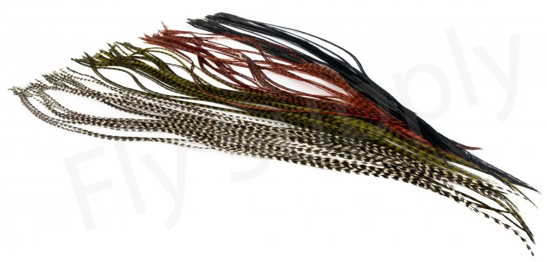 Whiting Dry Fly Saddle Feather Pack 18pc 4 Whiting Dry Fly Saddle Feather Pack 18pc - Afbeelding 2