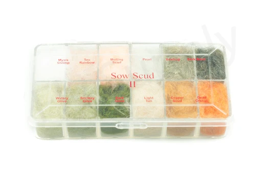 Dubbing Dispensers 12 Color Sow Scud II 3 Dubbing Dispensers 12 Color Sow Scud II