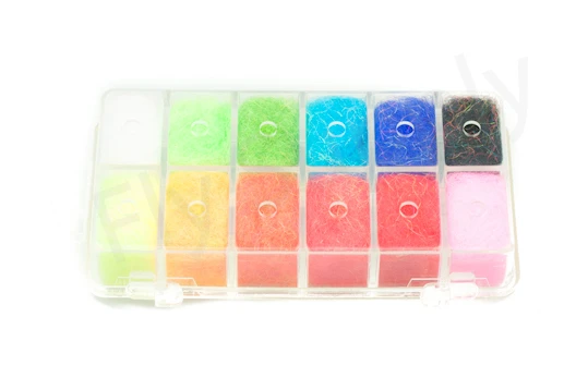 Dubbing Dispensers 12 Color Super Bright II Steelhead 4 Dubbing Dispensers 12 Color Super Bright II Steelhead - Afbeelding 2