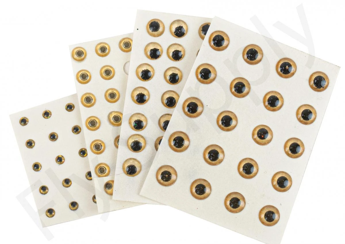 Epoxy Eyes Holographic Gold 20pc 3 Epoxy Eyes Holographic Gold 20pc
