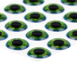 3D Epoxy Eyes Holographic Green Blue 20pc