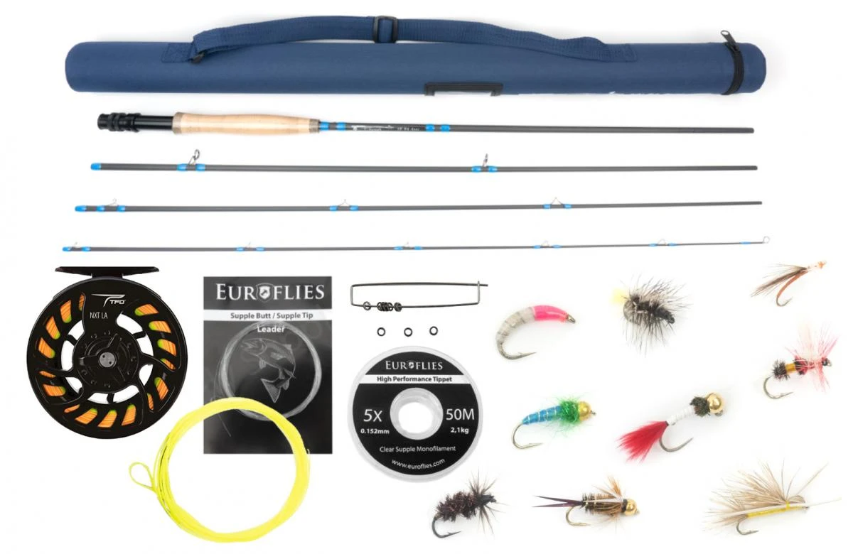 Euro Flies Access Nymph & Dry Complete Set #4 - 10ft 3 Euro Flies Access Nymph & Dry Complete Set #4 - 10ft