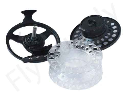 Euro Flies Cassette Black Reel Incl 4 Spare Spools 5 Euro Flies Cassette Black Reel Incl 4 Spare Spools - Afbeelding 3