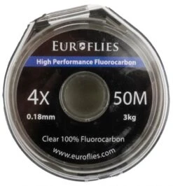 Euro Flies Fluorocarbon Tippet 50 Meter -Aanbevolen Winkels Voor Visuitrusting Euro Flies Fluorocarbon Tippet 50 Meter EF FCTIPPET XXX dsc08230 bewerkt