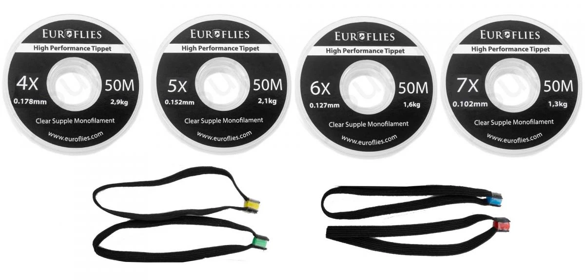 Euro Flies Monofilament Tippet Set 4 Euro Flies Monofilament Tippet Set - Afbeelding 2