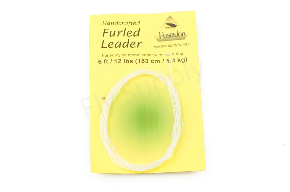 Poseidon Handcrafted Furled Leader With Ring 6ft 12LB 3 Poseidon Handcrafted Furled Leader With Ring 6ft 12LB