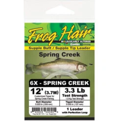 Frog Hair Spring Creek Leader 12 Ft