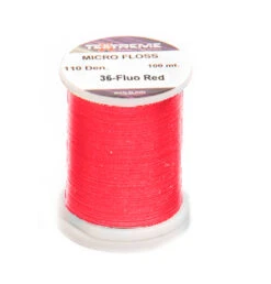 Micro Floss On Spool -Aanbevolen Winkels Voor Visuitrusting Micro Floss On Spool SMF XX fluo red