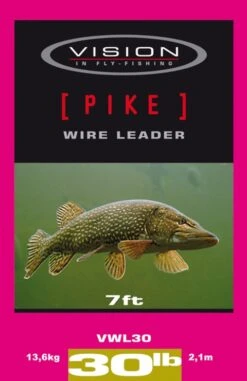 Vision Pike Wire Leader 7ft 30lb