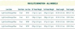 RIO Elite Bonefish Floating Fly Line Sand/Orange/Blue -Aanbevolen Winkels Voor Visuitrusting RIO Elite Bonefish Floating Fly Line SandOrangeBlue 12 9341 XX elite bonefish bone 4