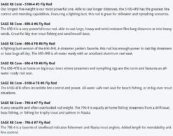 Sage R8 Core Fly Rods 36 Sage R8 Core Fly Rods -Aanbevolen Winkels Voor Visuitrusting Sage R8 Core Fly Rods 03 1600 XX size chart 2