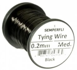 Semperfli 0.2mm Wire On Spool -Aanbevolen Winkels Voor Visuitrusting Semperfli 02mm Wire On Spool UT02WIRE XXX lurewire black