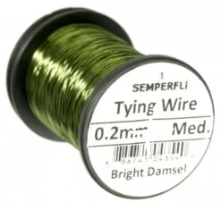 Semperfli 0.2mm Wire On Spool -Aanbevolen Winkels Voor Visuitrusting Semperfli 02mm Wire On Spool UT02WIRE XXX lurewire bright damsel green