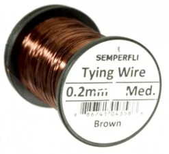 Semperfli 0.2mm Wire On Spool -Aanbevolen Winkels Voor Visuitrusting Semperfli 02mm Wire On Spool UT02WIRE XXX lurewire brown
