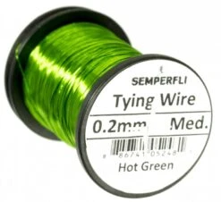 Semperfli 0.2mm Wire On Spool -Aanbevolen Winkels Voor Visuitrusting Semperfli 02mm Wire On Spool UT02WIRE XXX lurewire hot green