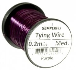 Semperfli 0.2mm Wire On Spool -Aanbevolen Winkels Voor Visuitrusting Semperfli 02mm Wire On Spool UT02WIRE XXX lurewire purple