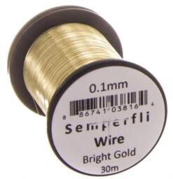 Semperfli 0.2mm Wire On Spool -Aanbevolen Winkels Voor Visuitrusting Semperfli 02mm Wire On Spool UT02WIRE XXX sem lwire bgold