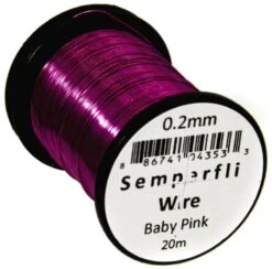Semperfli 0.2mm Wire On Spool -Aanbevolen Winkels Voor Visuitrusting Semperfli 02mm Wire On Spool UT02WIRE XXX wire baby pink new label