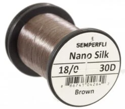 Semperfli Nano Silk 18/0 Ultra 30 Denier -Aanbevolen Winkels Voor Visuitrusting Semperfli Nano Silk 180 Ultra 30 Denier SEMP NS18 X 30d brown