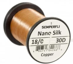 Semperfli Nano Silk 18/0 Ultra 30 Denier -Aanbevolen Winkels Voor Visuitrusting Semperfli Nano Silk 180 Ultra 30 Denier SEMP NS18 X 30d copper