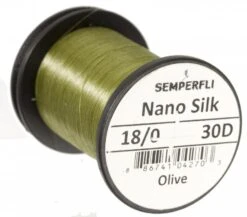 Semperfli Nano Silk 18/0 Ultra 30 Denier -Aanbevolen Winkels Voor Visuitrusting Semperfli Nano Silk 180 Ultra 30 Denier SEMP NS18 X 30d olive