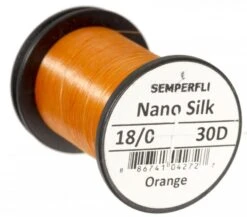 Semperfli Nano Silk 18/0 Ultra 30 Denier -Aanbevolen Winkels Voor Visuitrusting Semperfli Nano Silk 180 Ultra 30 Denier SEMP NS18 X 30d orange