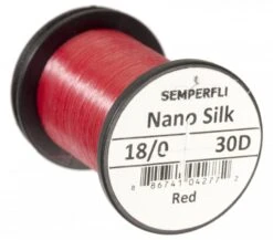 Semperfli Nano Silk 18/0 Ultra 30 Denier -Aanbevolen Winkels Voor Visuitrusting Semperfli Nano Silk 180 Ultra 30 Denier SEMP NS18 X 30d red