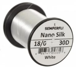 Semperfli Nano Silk 18/0 Ultra 30 Denier -Aanbevolen Winkels Voor Visuitrusting Semperfli Nano Silk 180 Ultra 30 Denier SEMP NS18 X 30d white