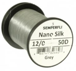 Semperfli Nano Silk 50 Denier 12/0 -Aanbevolen Winkels Voor Visuitrusting Semperfli Nano Silk 50 Denier 120 SEMP NS12 X 50d grey
