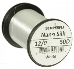 Semperfli Nano Silk 50 Denier 12/0 -Aanbevolen Winkels Voor Visuitrusting Semperfli Nano Silk 50 Denier 120 SEMP NS12 X 50d white
