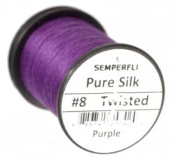Semperfli Pure Silk Thread 18 Semperfli Pure Silk Thread -Aanbevolen Winkels Voor Visuitrusting Semperfli Pure Silk Thread PURESILK X silk purple no8