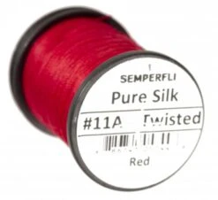 Semperfli Pure Silk Thread 21 Semperfli Pure Silk Thread -Aanbevolen Winkels Voor Visuitrusting Semperfli Pure Silk Thread PURESILK X silk red 11a