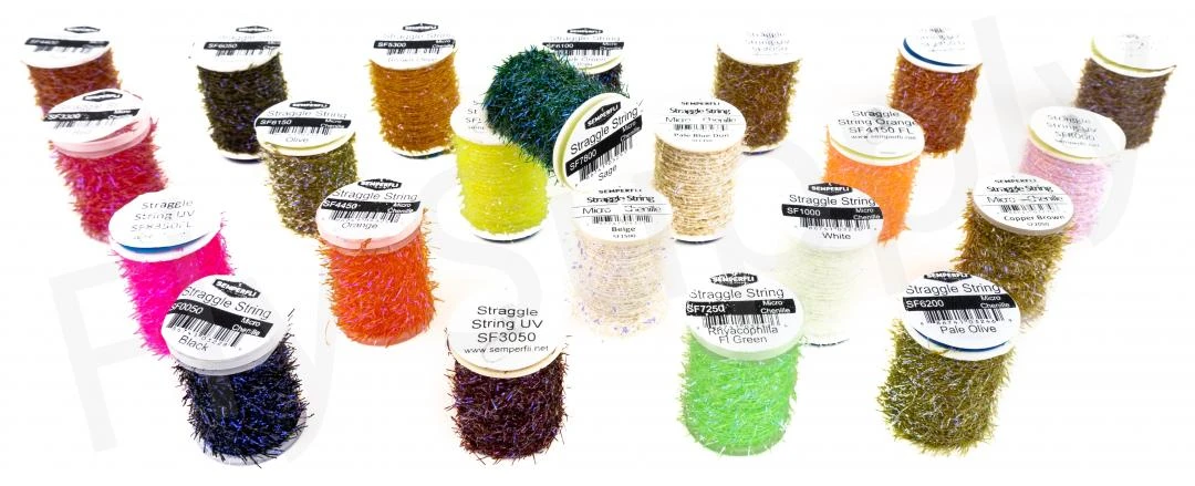 Semperfli Straggle String Micro UV Chenille Spools 3 Semperfli Straggle String Micro UV Chenille Spools
