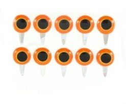 Funky Tab Eyes Orange/Yellow 10pc